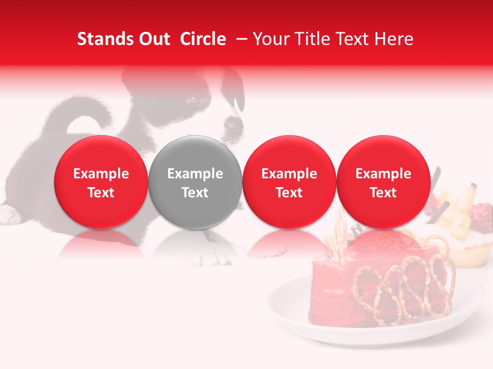 Young Top Puppy PowerPoint Template