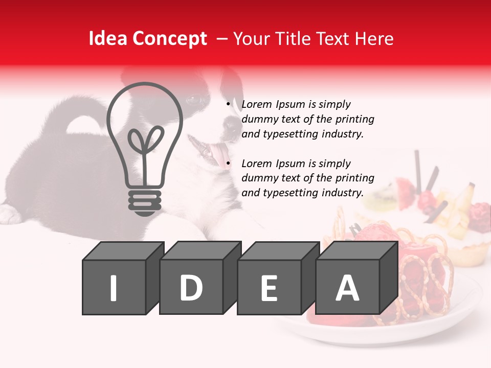 Young Top Puppy PowerPoint Template