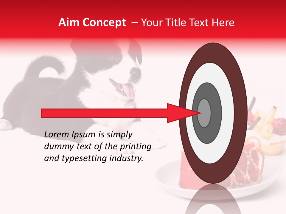 Young Top Puppy PowerPoint Template