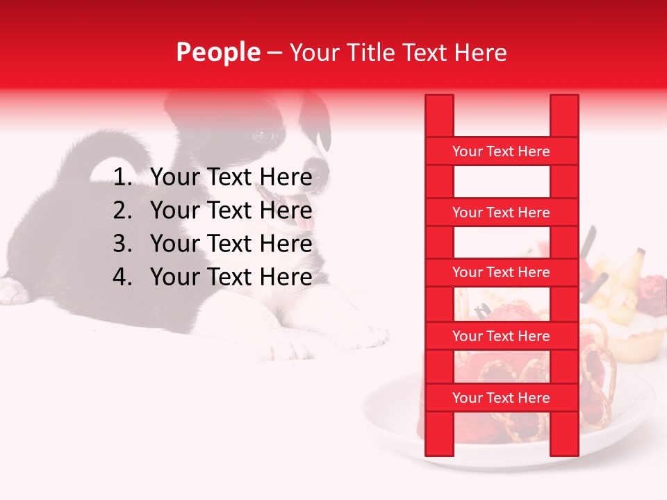 Young Top Puppy PowerPoint Template