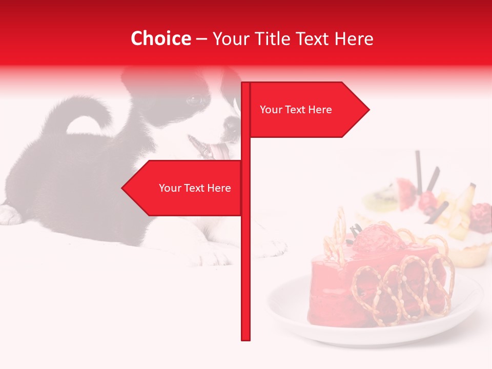 Young Top Puppy PowerPoint Template