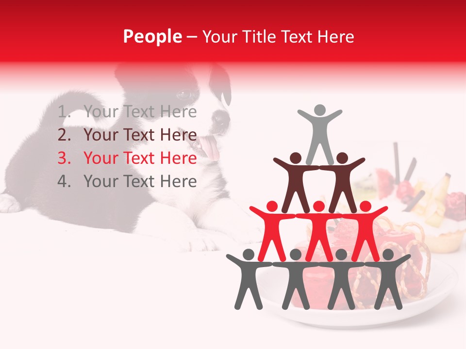 Young Top Puppy PowerPoint Template