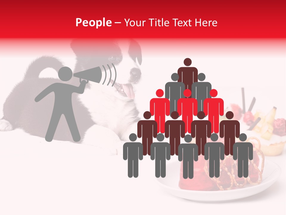 Young Top Puppy PowerPoint Template