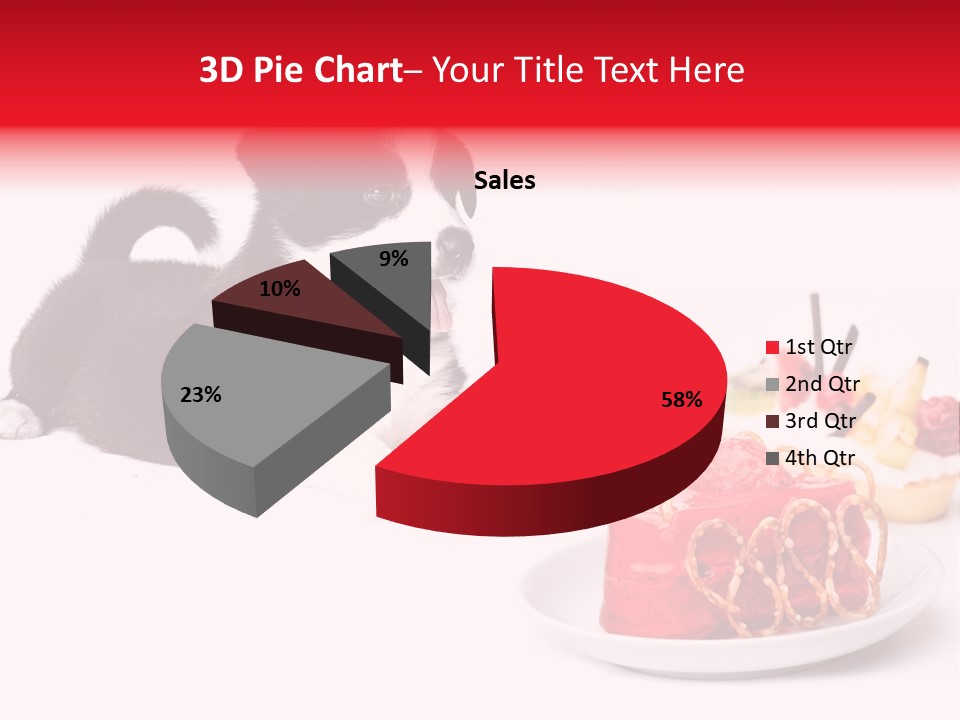 Young Top Puppy PowerPoint Template