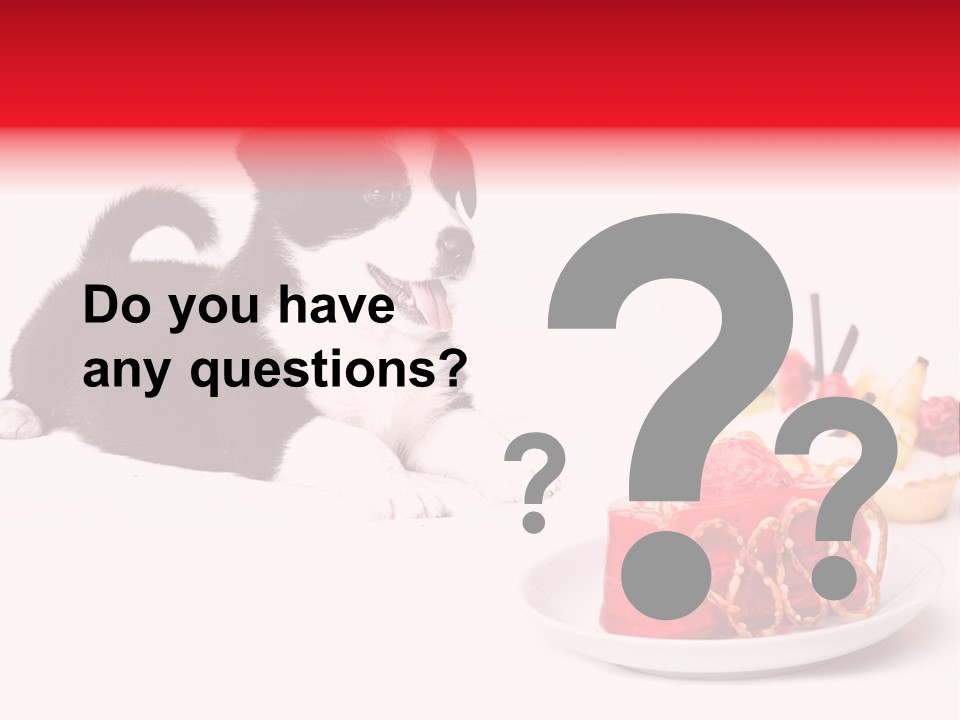 Young Top Puppy PowerPoint Template