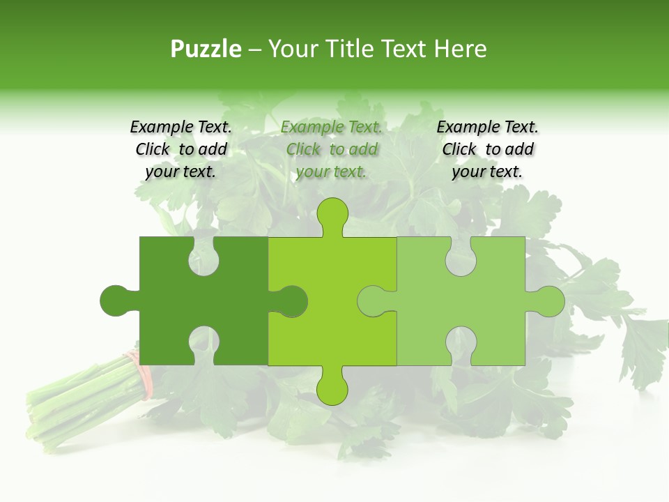 Petroselinum Crispum Soup Spices PowerPoint Template