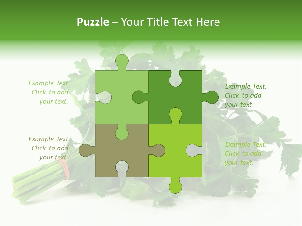 Petroselinum Crispum Soup Spices PowerPoint Template