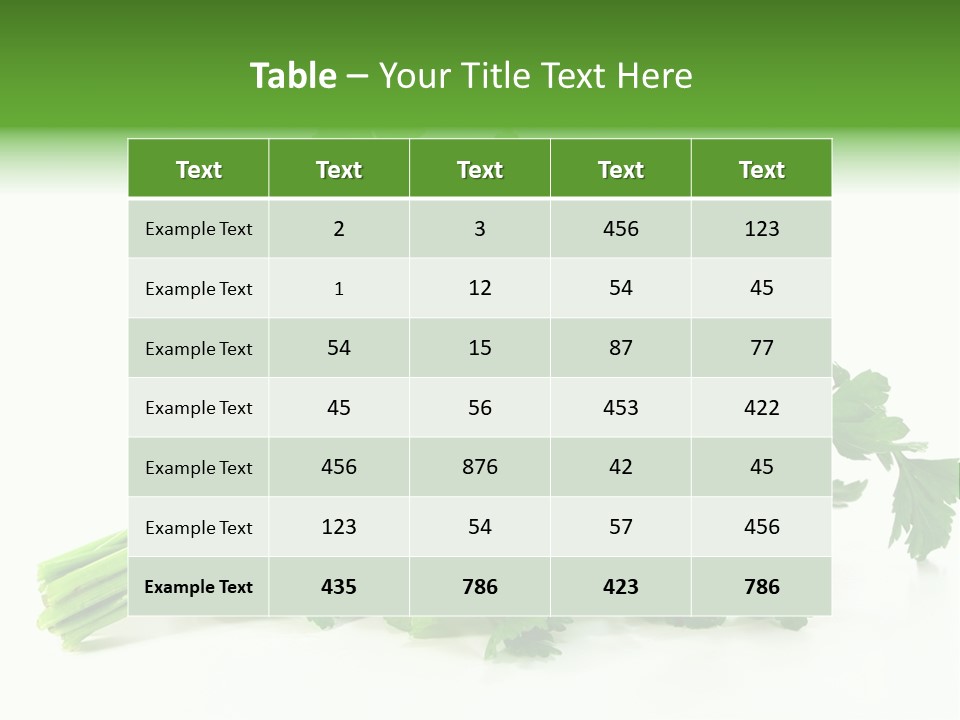 Petroselinum Crispum Soup Spices PowerPoint Template