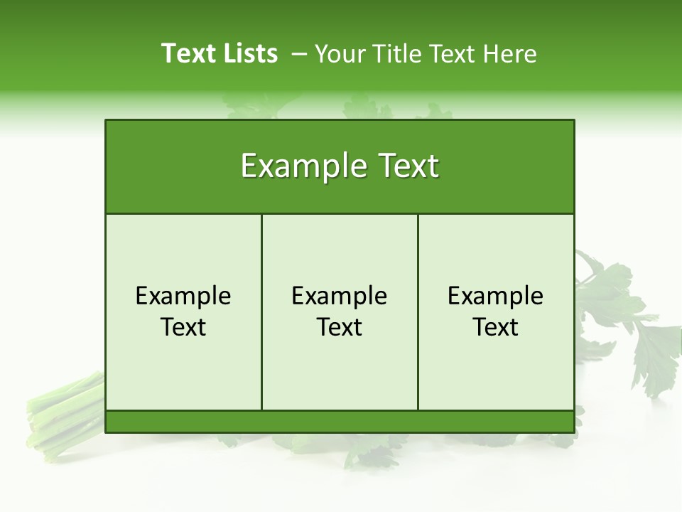 Petroselinum Crispum Soup Spices PowerPoint Template