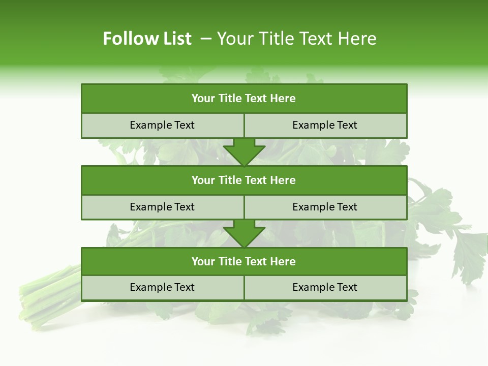 Petroselinum Crispum Soup Spices PowerPoint Template