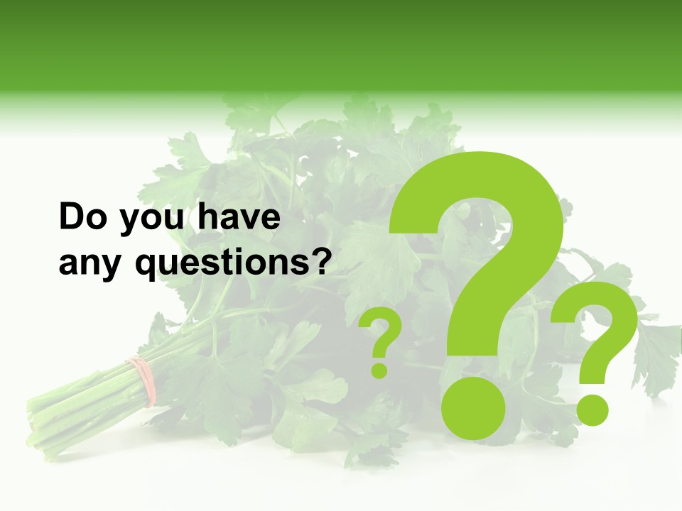 Petroselinum Crispum Soup Spices PowerPoint Template