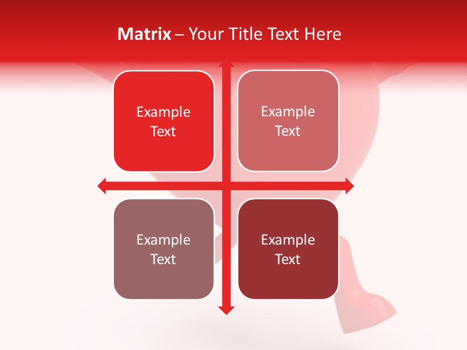 White Joy Heart PowerPoint Template