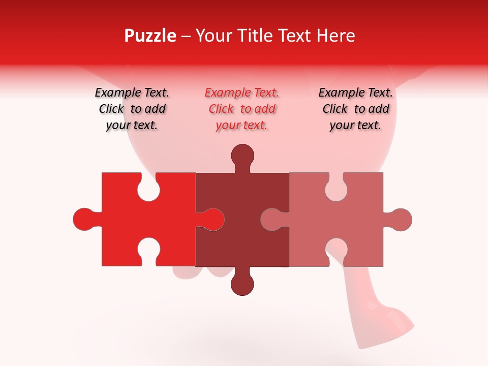 White Joy Heart PowerPoint Template