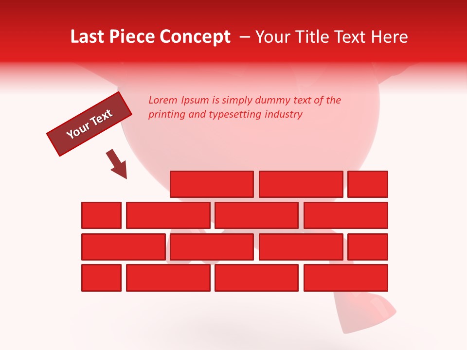 White Joy Heart PowerPoint Template