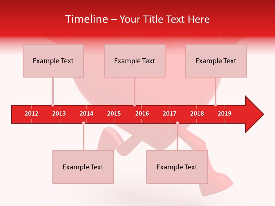 White Joy Heart PowerPoint Template