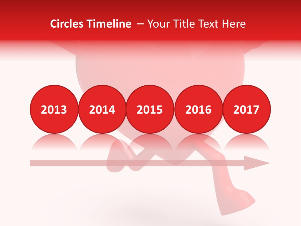 White Joy Heart PowerPoint Template