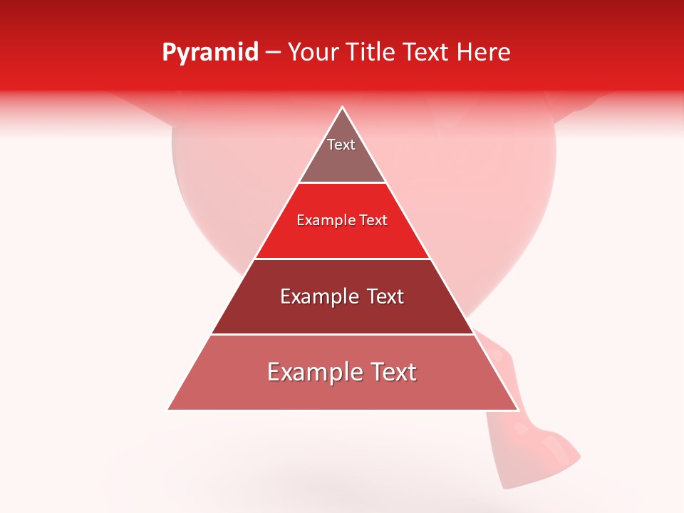 White Joy Heart PowerPoint Template