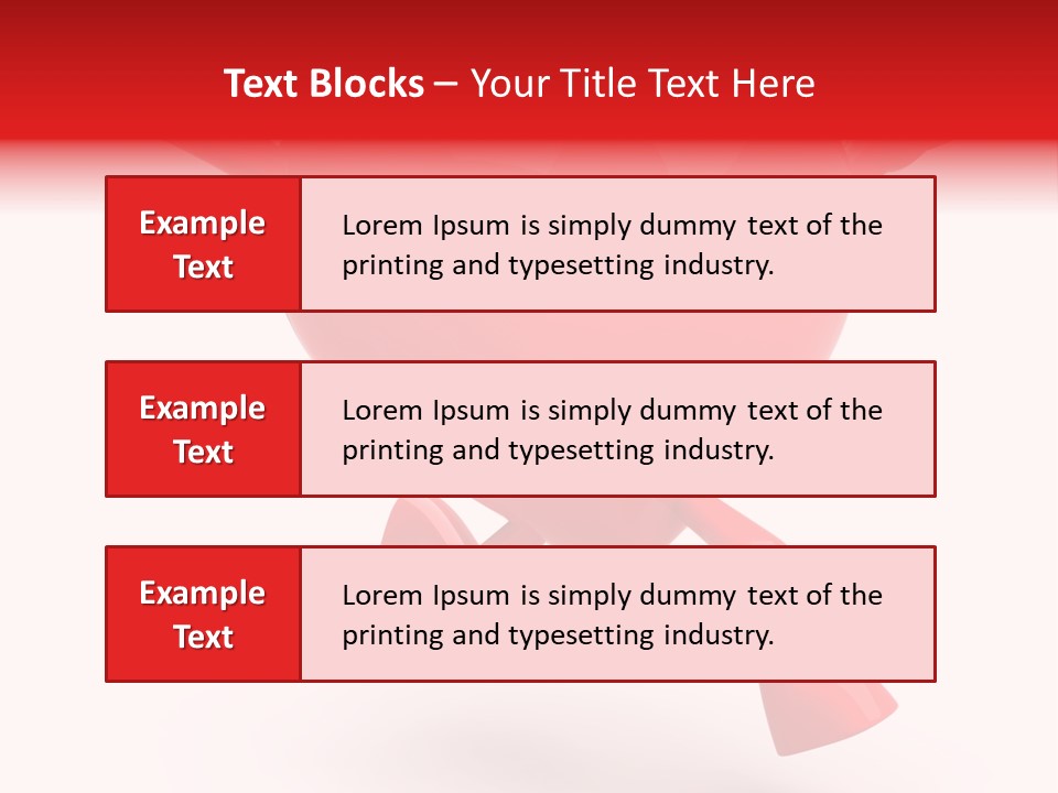 White Joy Heart PowerPoint Template