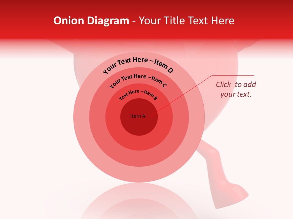 White Joy Heart PowerPoint Template