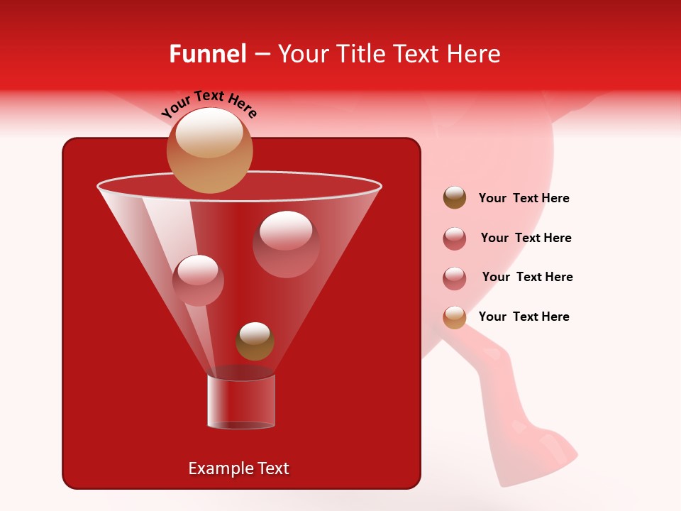 White Joy Heart PowerPoint Template