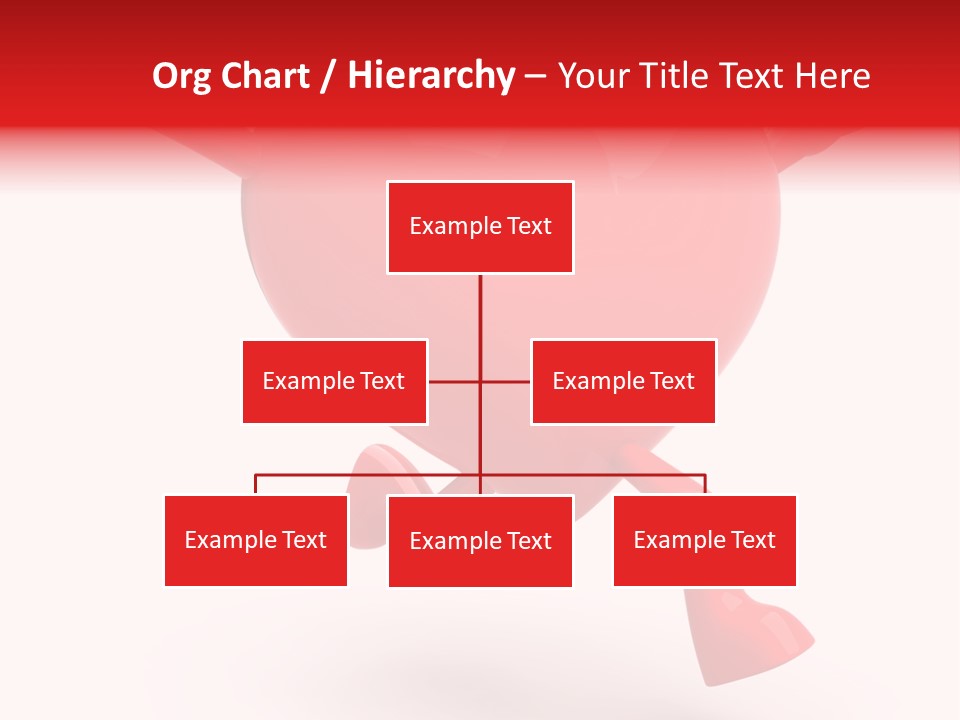 White Joy Heart PowerPoint Template