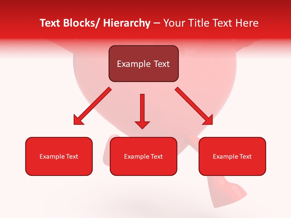 White Joy Heart PowerPoint Template