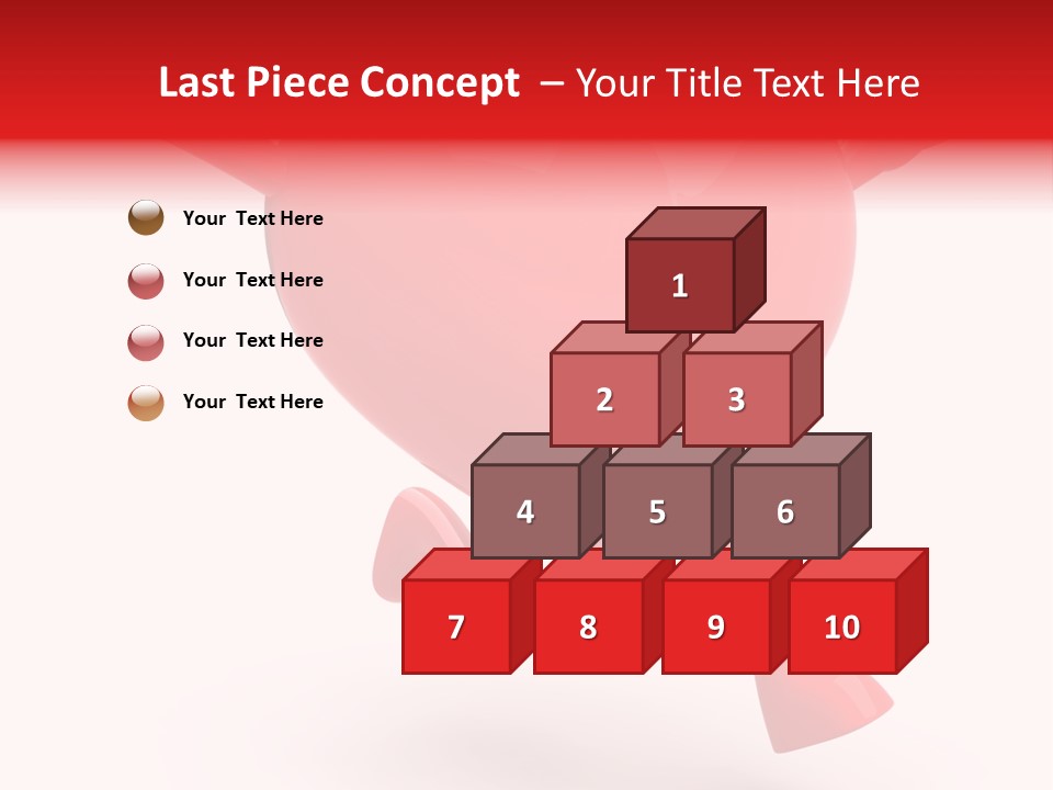 White Joy Heart PowerPoint Template