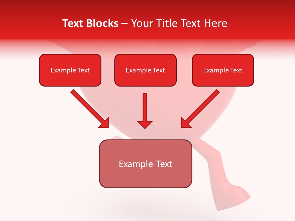 White Joy Heart PowerPoint Template
