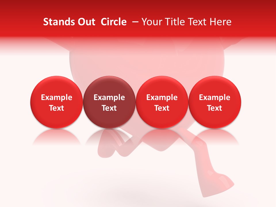 White Joy Heart PowerPoint Template