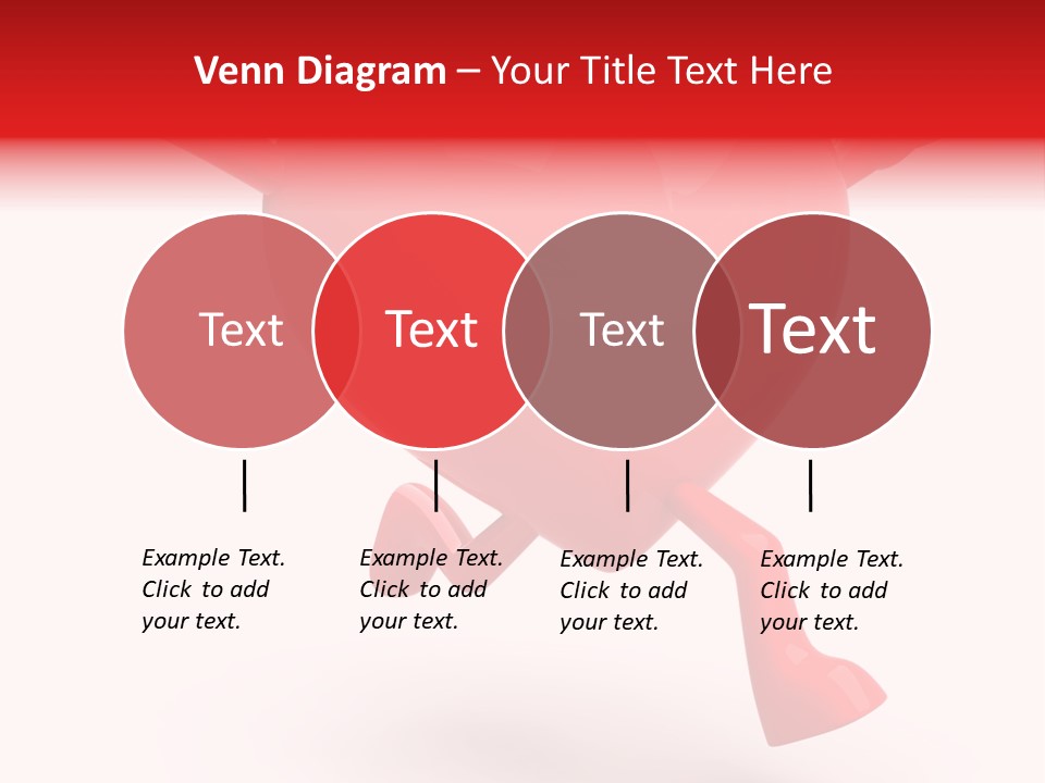 White Joy Heart PowerPoint Template