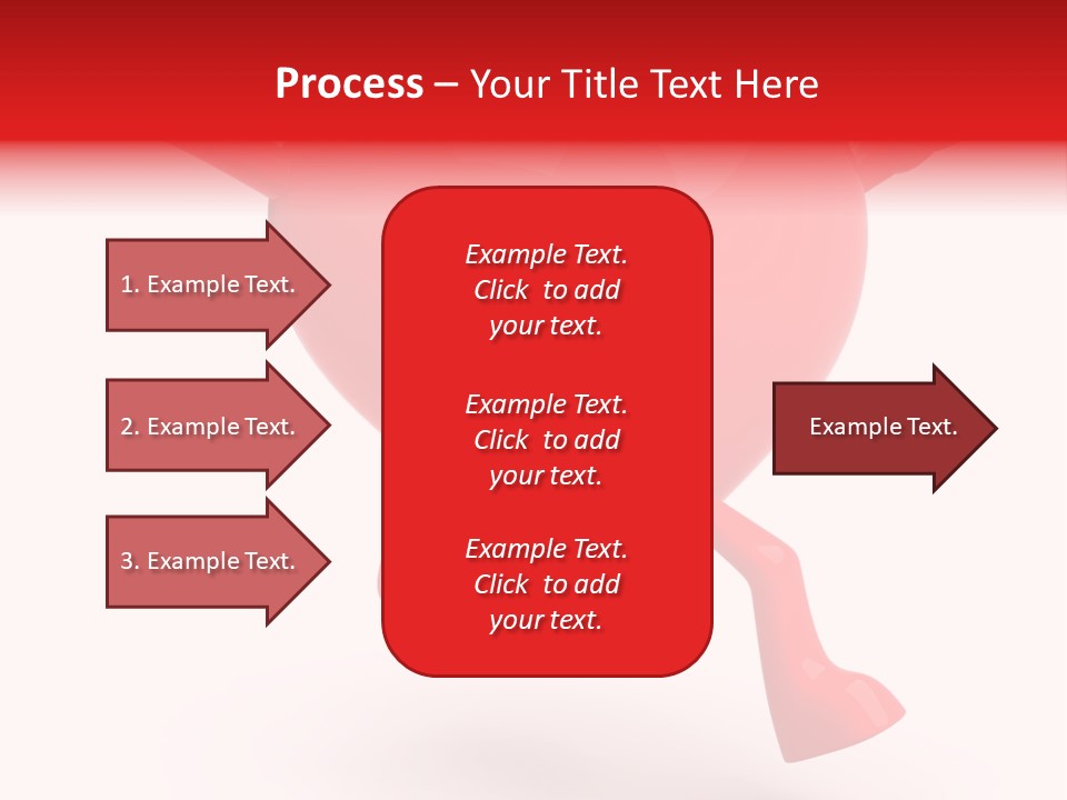 White Joy Heart PowerPoint Template