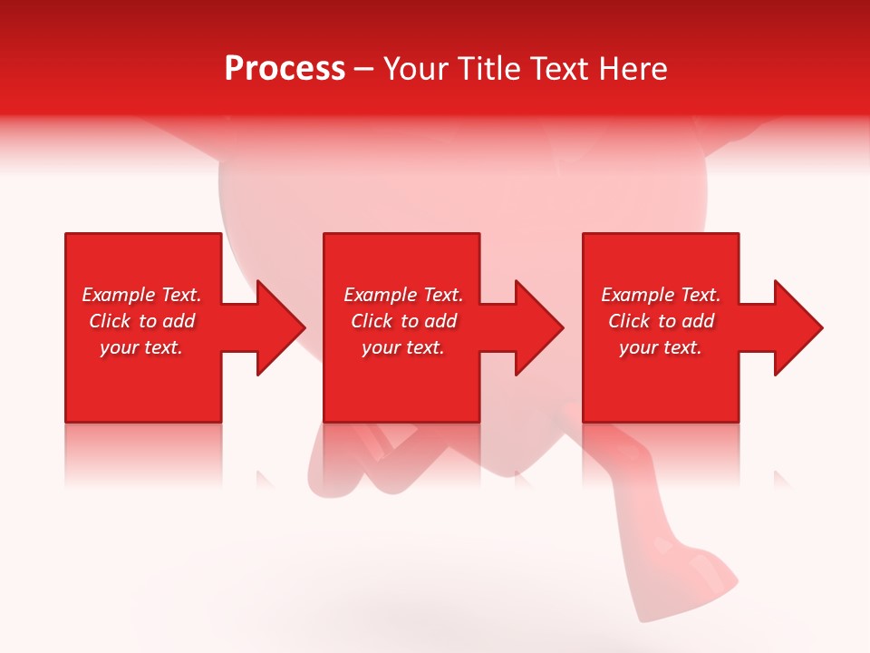 White Joy Heart PowerPoint Template