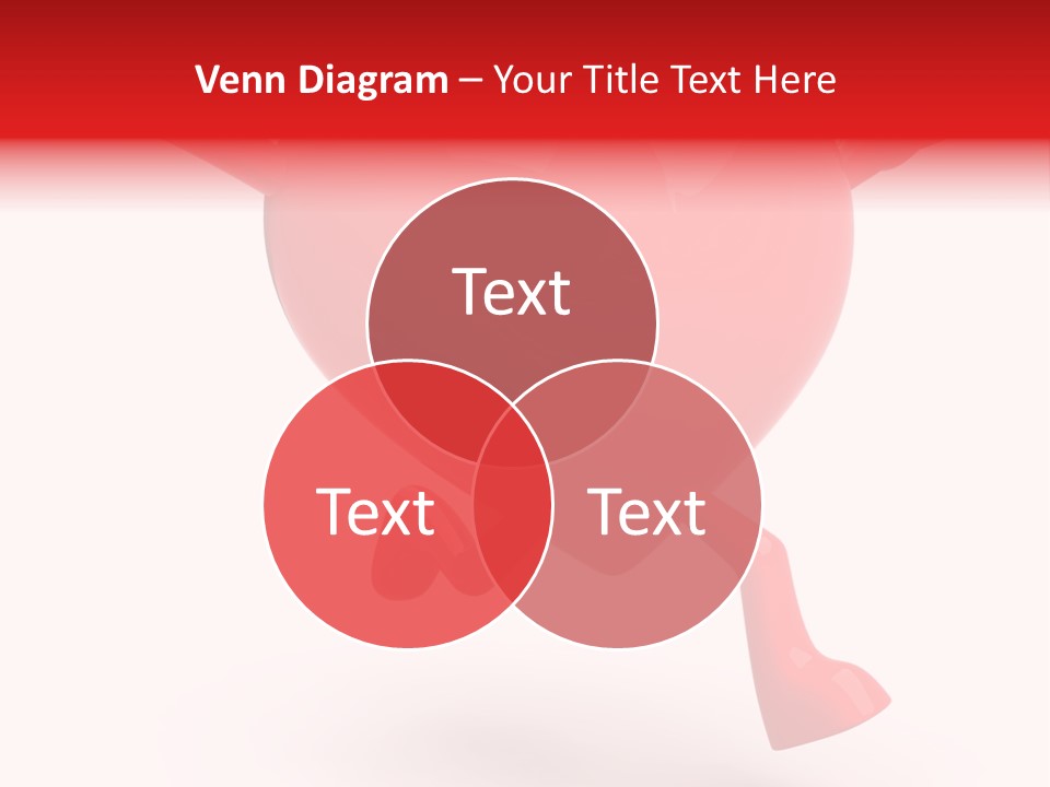 White Joy Heart PowerPoint Template