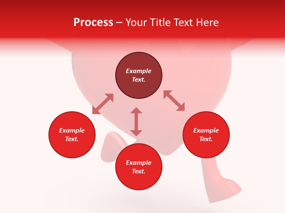 White Joy Heart PowerPoint Template