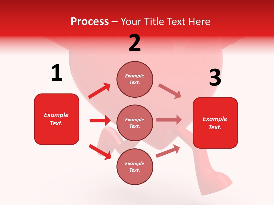 White Joy Heart PowerPoint Template