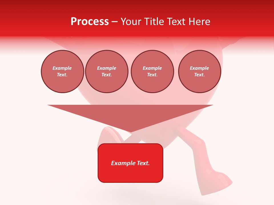 White Joy Heart PowerPoint Template