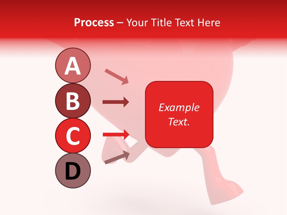 White Joy Heart PowerPoint Template