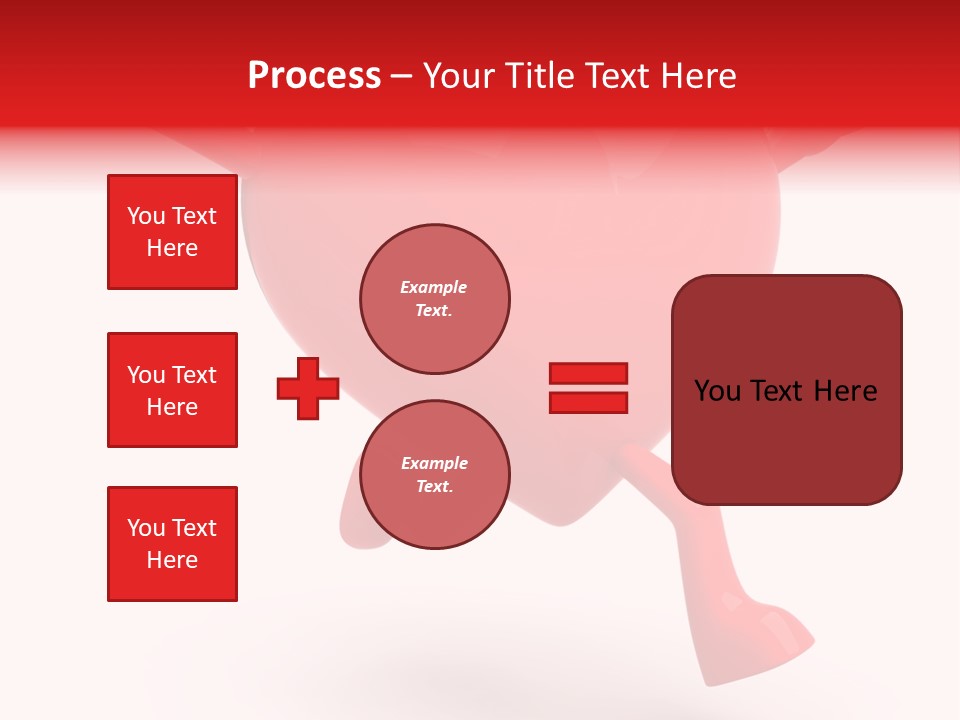 White Joy Heart PowerPoint Template