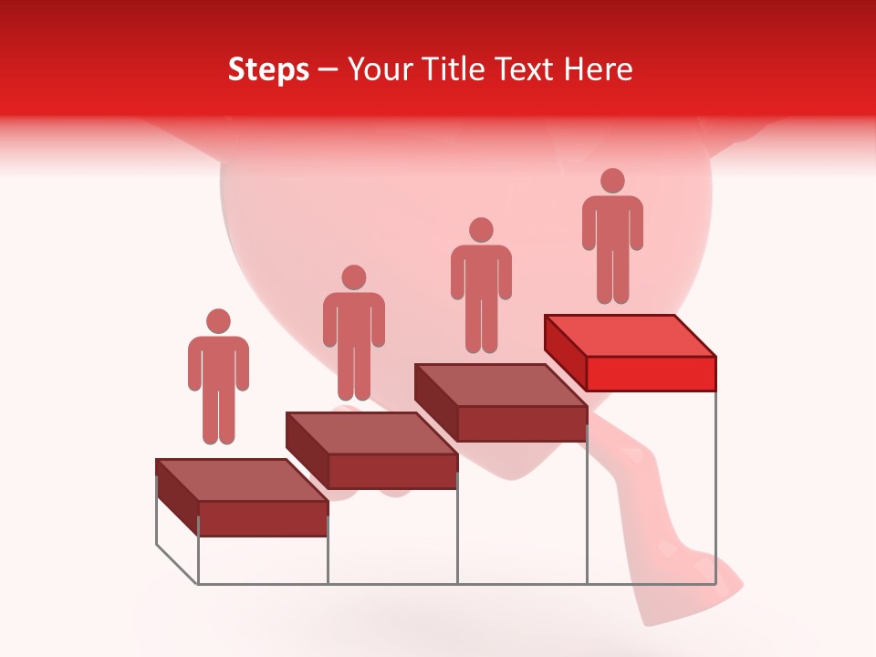 White Joy Heart PowerPoint Template