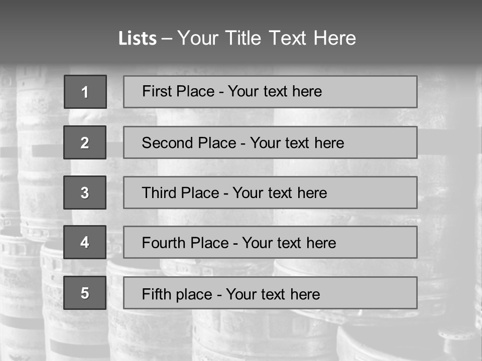 Microbrew Distribution Canister PowerPoint Template