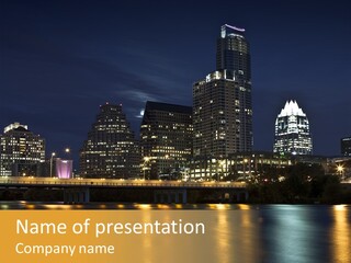 Texas Building Urban PowerPoint Template