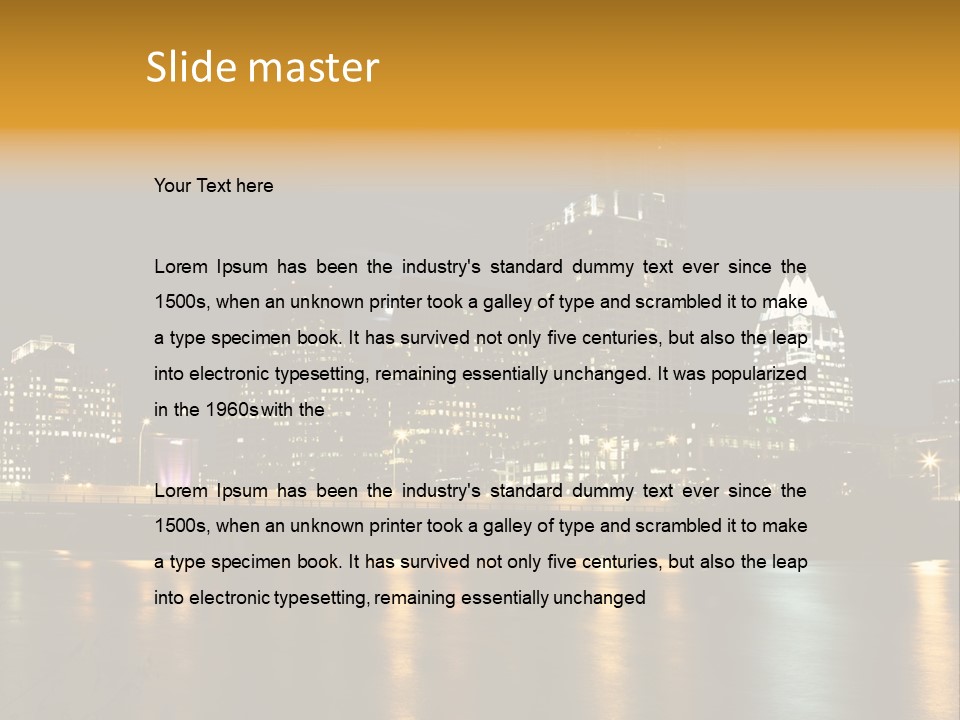 Texas Building Urban PowerPoint Template