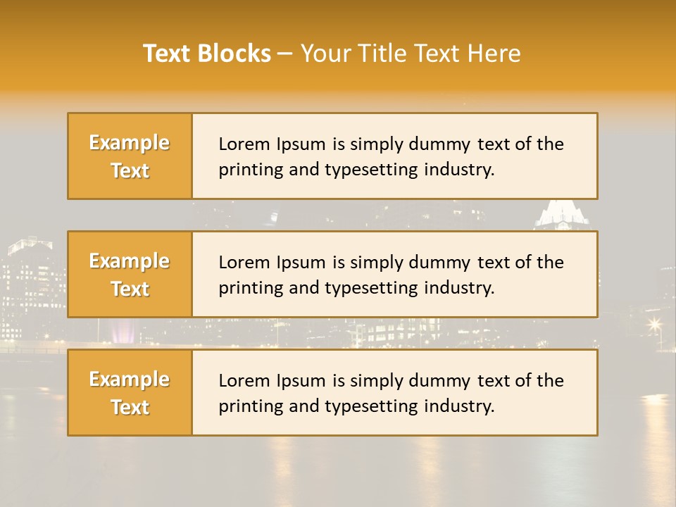 Texas Building Urban PowerPoint Template