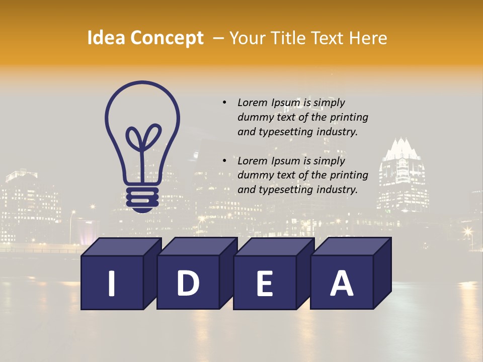 Texas Building Urban PowerPoint Template