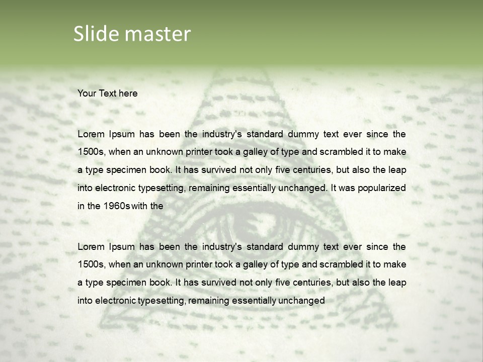 Eye Economy Finance PowerPoint Template