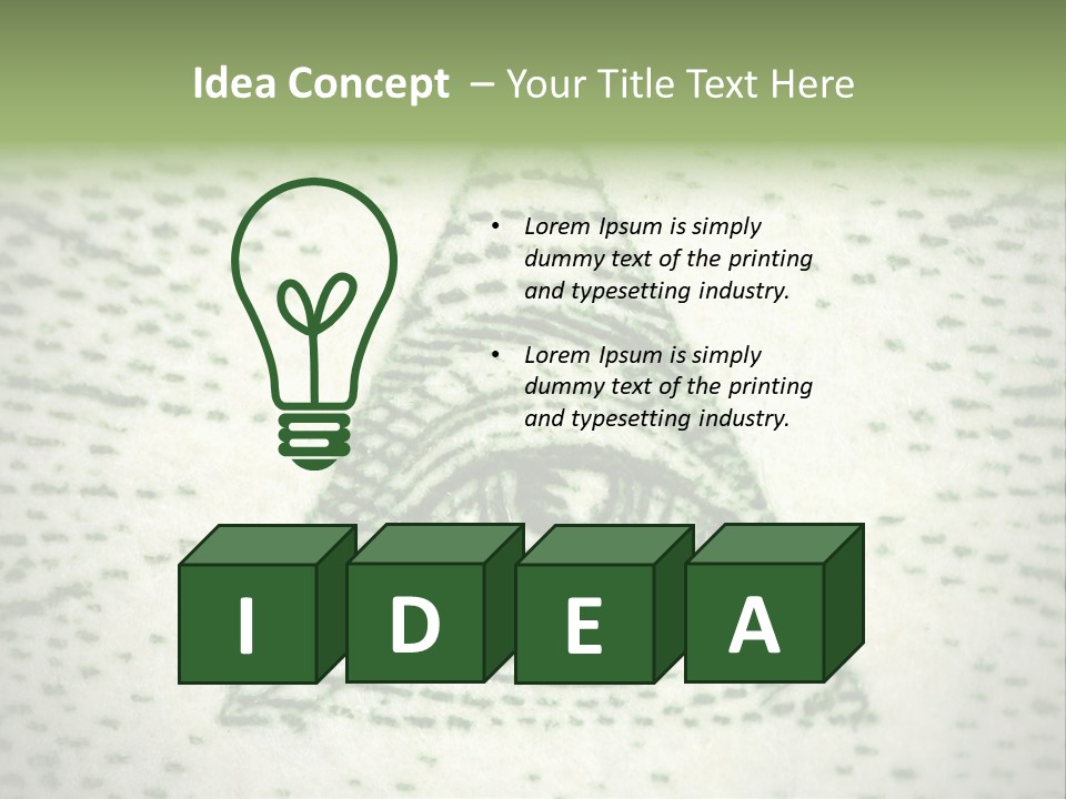 Eye Economy Finance PowerPoint Template