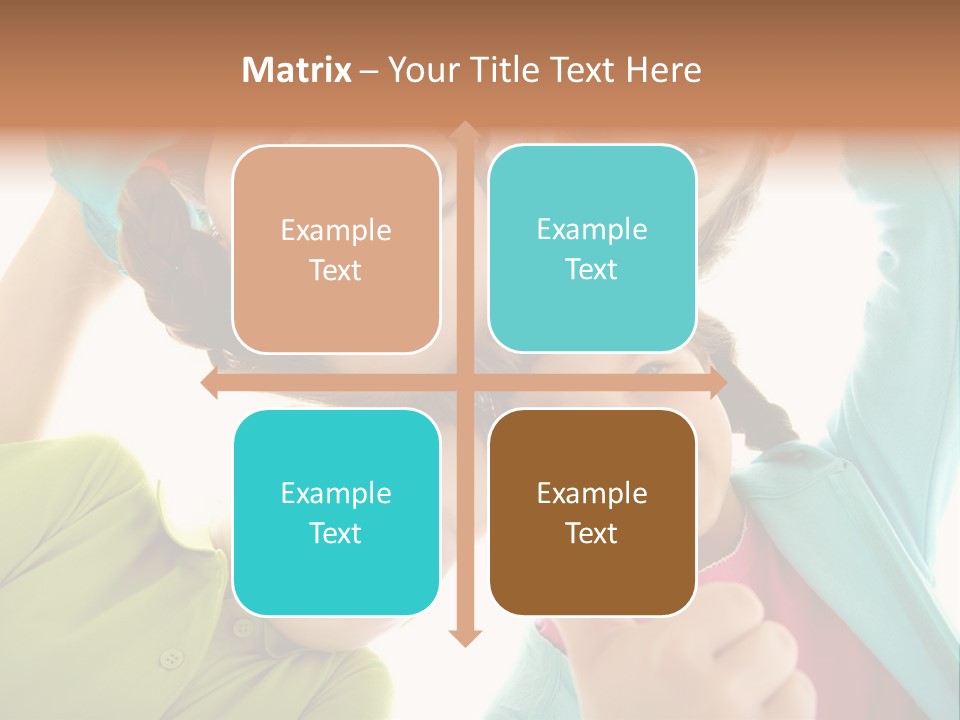 A Group Of Young Children Giving Thumbs Up PowerPoint Template