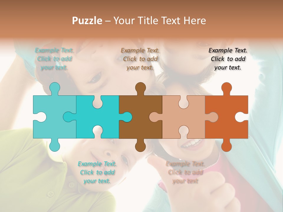 A Group Of Young Children Giving Thumbs Up PowerPoint Template