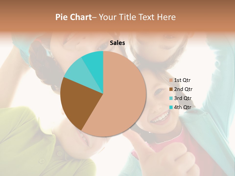 A Group Of Young Children Giving Thumbs Up PowerPoint Template