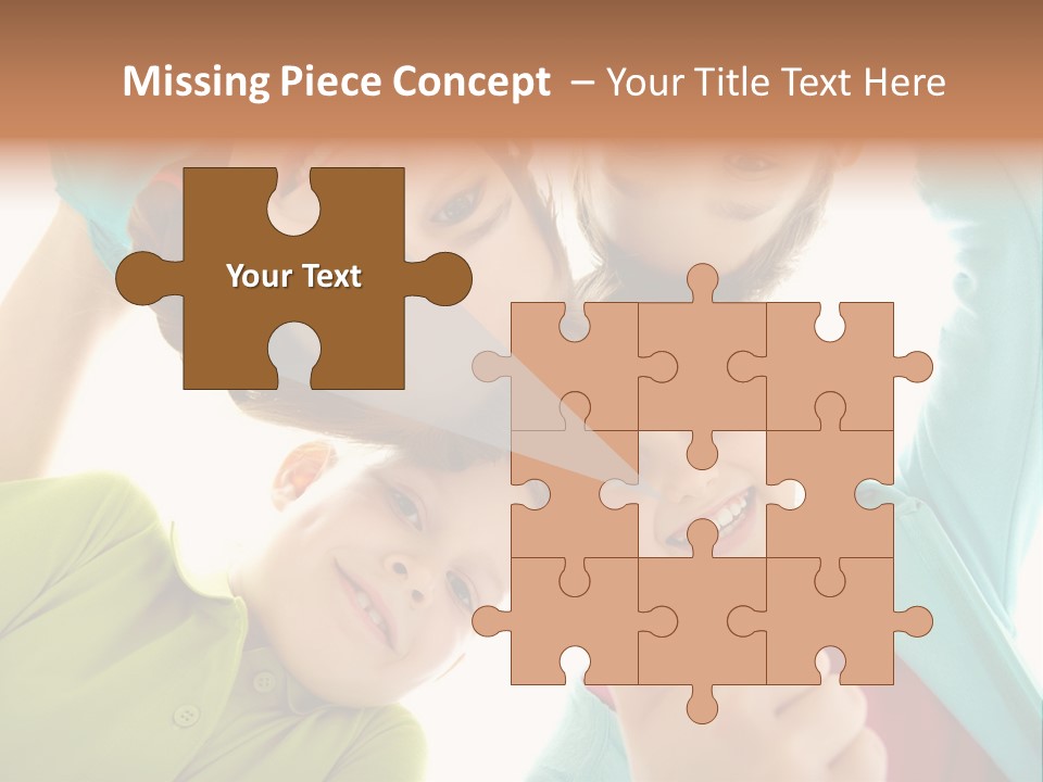 A Group Of Young Children Giving Thumbs Up PowerPoint Template